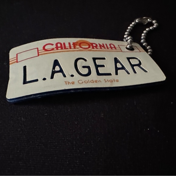 🌷Vintage Late 80s/Early 90s L.A. Gear California License Plate Keychain - Picture 4 of 4